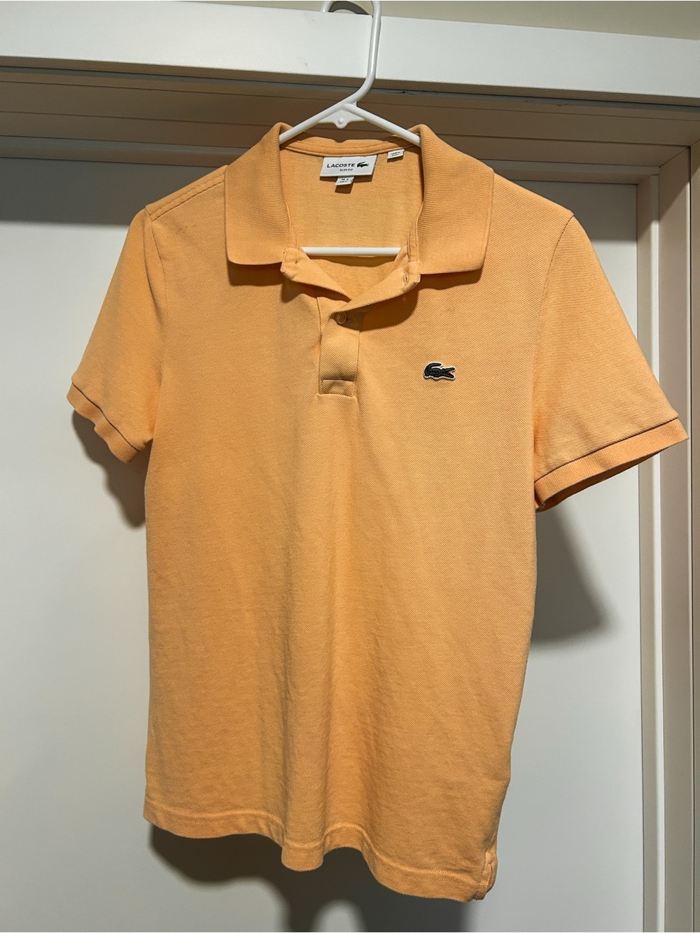 Men’s Lacoste Polo Peach Size 4 (Medium)